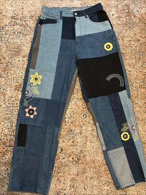 BDG Patchwork Embroidered Denim Jeans